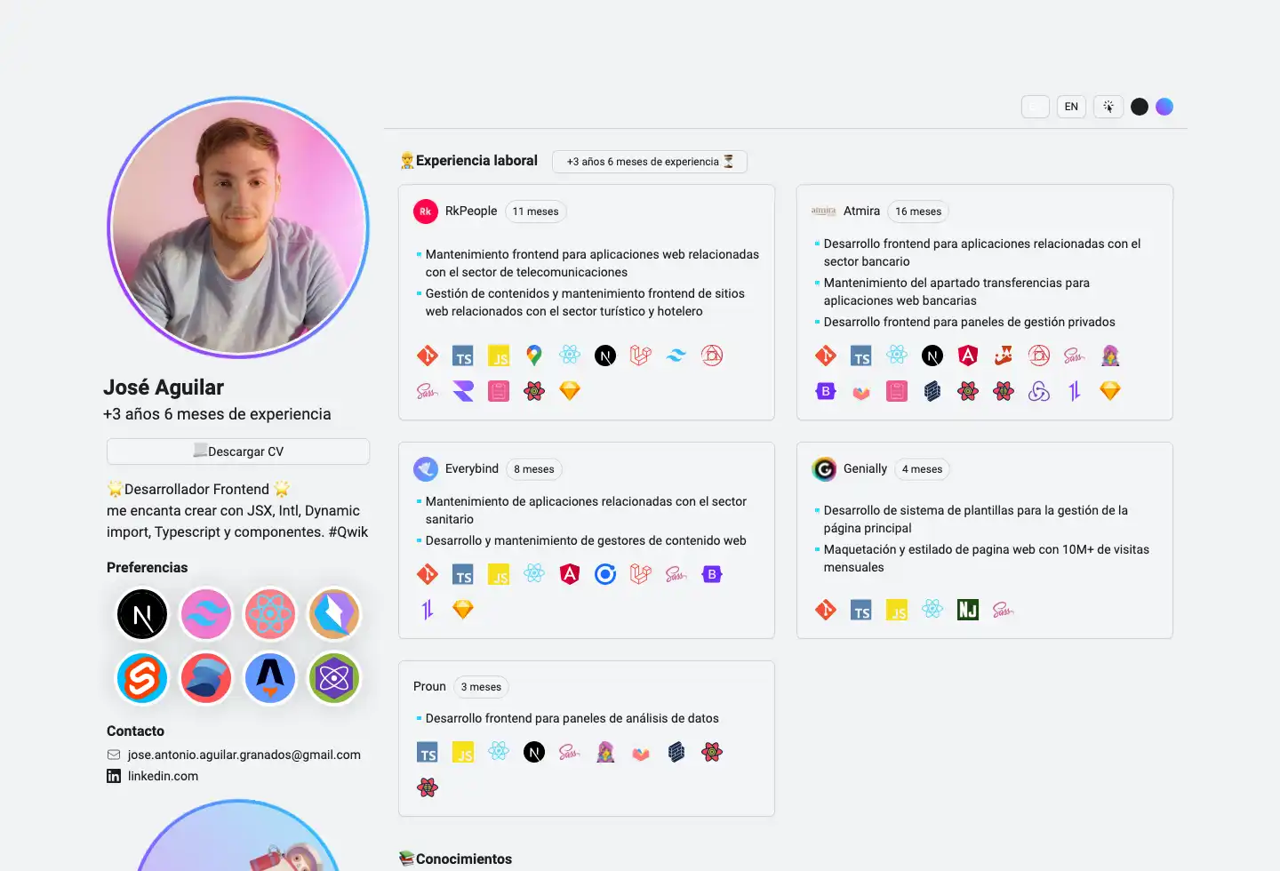 Jose Aguilar | Web developer ๐